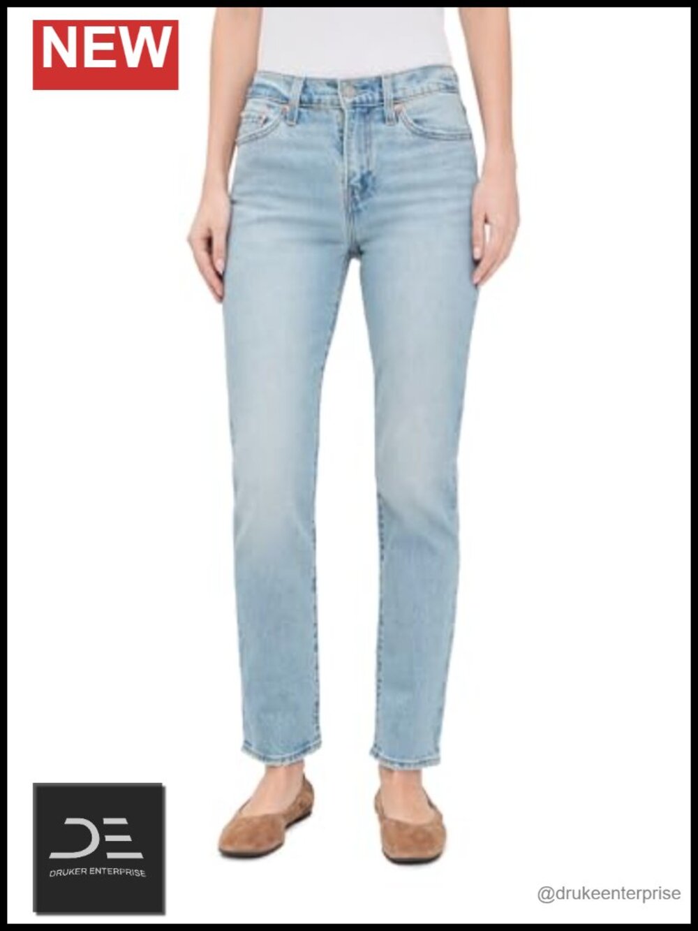 Levi's Wedgie Slim Jeans Mid Rise Skinny Stretch Blue